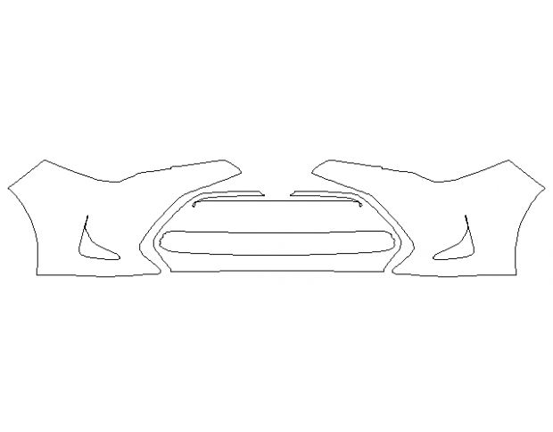 Toyota Corolla 2017 Седан Передній бампер Hexis