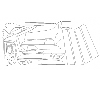 Викрійка для салону MERCEDES-BENZ GLE 2016
