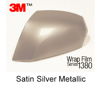3M 1380 S130 Satin Silver Metallic 1.524 m