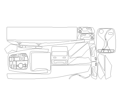 Комплект викрійок для салону BMW X7 2022