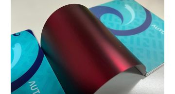 Autoface AF-50280M Burgundy Red Satin Chrome - Хромированная темно-красная сатиновая пленка 1.52 m