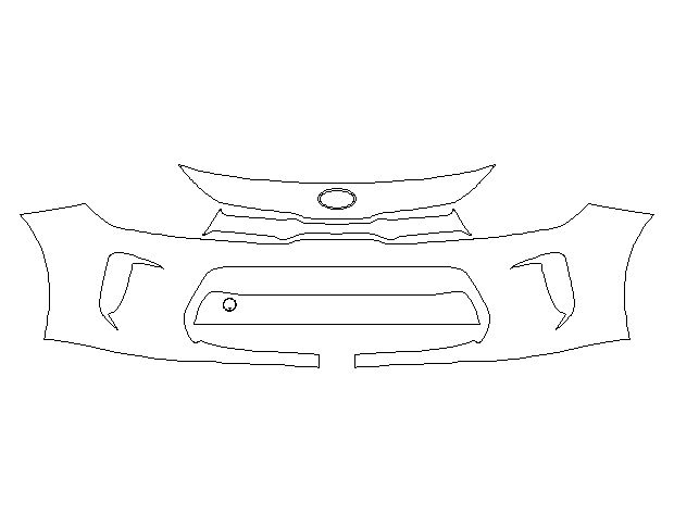 KIA Rio 2018 Хетчбек Передний бампер LEGEND
