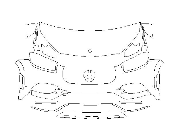 Mercedes-Benz GLS Class 2019 Внедорожник Стандартный набор частично Hexis