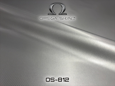 Omega Skinz OS-812 Carbon Silver - Матова срібляста карбонова плівка 1.524 m