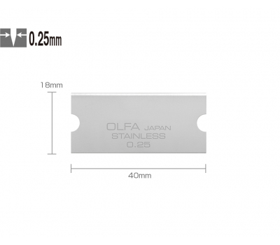 Леза для скребка OLFA GSB-1S 25 mm (30 шт.)