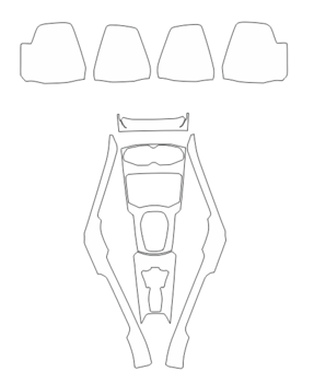 Комплект викрійок для салону LAMBORGHINI HURACAN 2014-2017