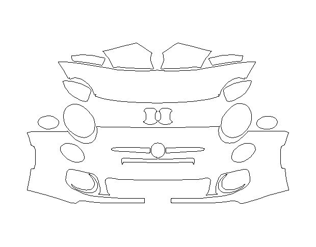 FIAT 500 Sport 2011 Купе Стандартний набір частково Hexis