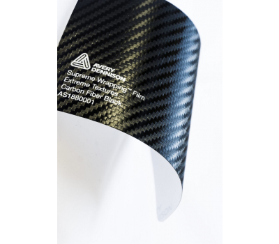 Avery Carbon Fiber Black Extreme Textures Matte 1.524 m