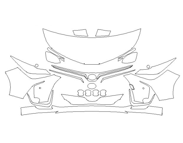 Toyota Corolla 2019 Седан Стандартный набор частично Hexis