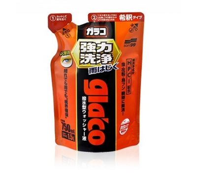 Soft99 Glaco Powerful Washer Liquid - Омивна рідина для скла, 750 ml