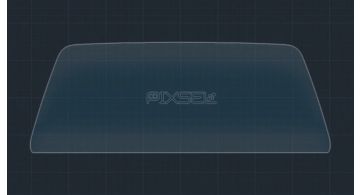 Захисне скло Pixsel на панель приладів VOLKSWAGEN ID. UNYX 8.7“ 2024 - (гібридне мат)
