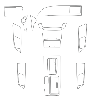 Комплект викрійок для салону HONDA ACCORD 2017-2018