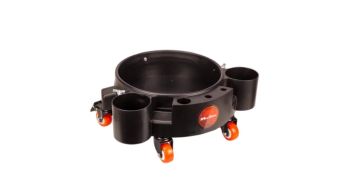 MaxShine Rolling Bucket Dolly Black - Тележка для ведра на колесах с органайзером