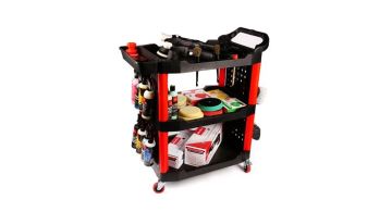 MaxShine 3-Tier Storage Utility Detailing Rolling Cart - Візок для детейлінгу