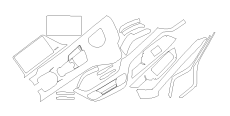 Комплект викрійок для салону TOYOTA IZOA 2018  /assets/images/items/5895/0433808001672823282.png