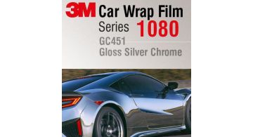 3M 1080 Gloss Silver Chrome GC451 1.524 m