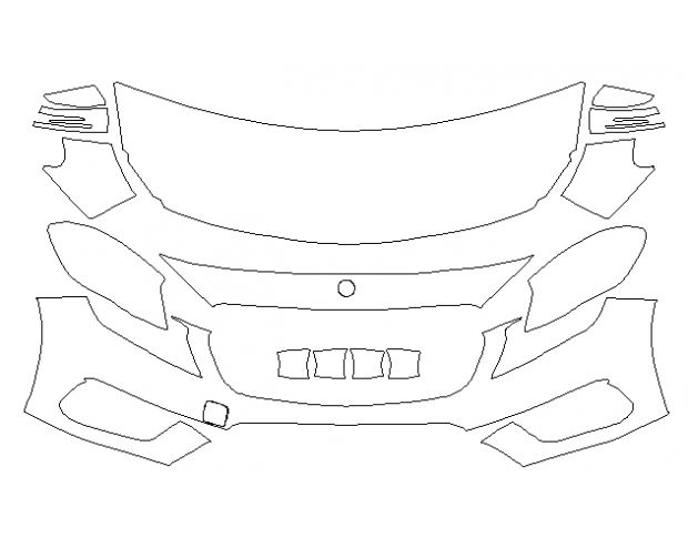 Mercedes-Benz GLA 250 AMG Sport Package 2015 Внедорожник Стандартный набор частично Hexis