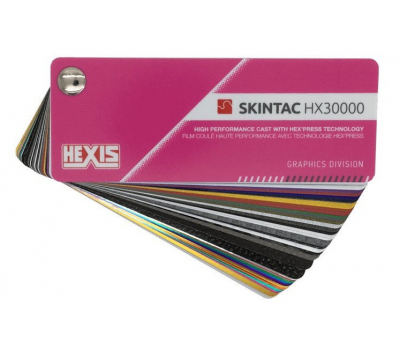 Каталог-віяло автомобільних плівок Hexis Skintac HX30000