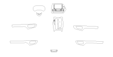 Комплект викрійок для салону TOYOTA HIGHLANDER 2021  /assets/images/items/5518/0600450001656687767.png