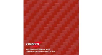 Oracal 975 3D Geranium Red Carbon 1.524 m