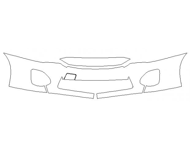Mitsubishi Lancer 2016 Седан Передній бампер Hexis