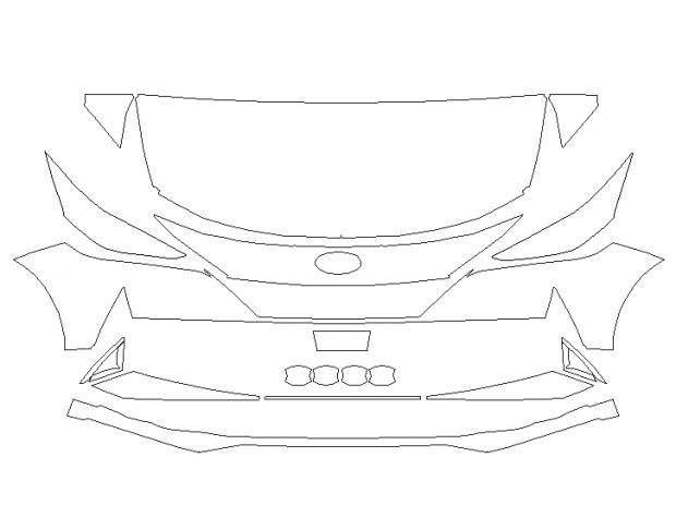 Hyundai Elantra 2021 Седан Стандартный набор частично Hexis