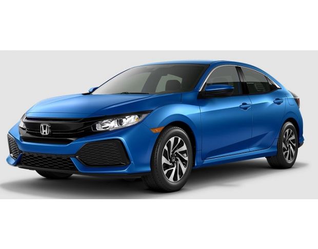 Honda Civic 2017 Хетчбек Стандартний набір частково LLumar