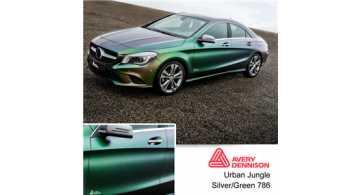 Avery Satin Urban Jungle Silver/Green ColorFlow BG7590001 1.524 m
