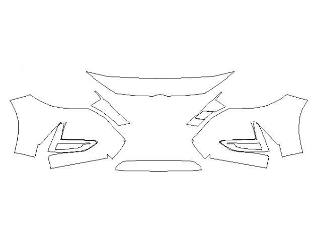 Nissan Sentra 2020 Седан Передній бампер LLumar