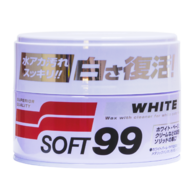 Soft99 White Super Wax - Очищающий воск для белых автомобилей, 350 g