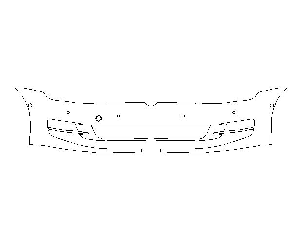Volkswagen Golf 2015 Хетчбек Передний бампер Hexis