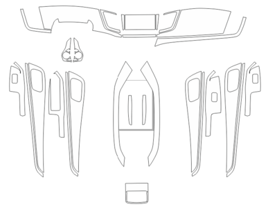 Комплект викрійок для салону HONDA JADE BASE 2013