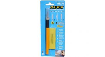 Ніж OLFA AK-4 з 4 лезами різного профілю