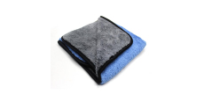MaxShine Two-Sided Microfiber Towel - Мікрофібровий рушник з оверлоком двосторонній сіро-блакитний 40 х 60 cm  /assets/images/items/5045/0864728001638439039.jpg