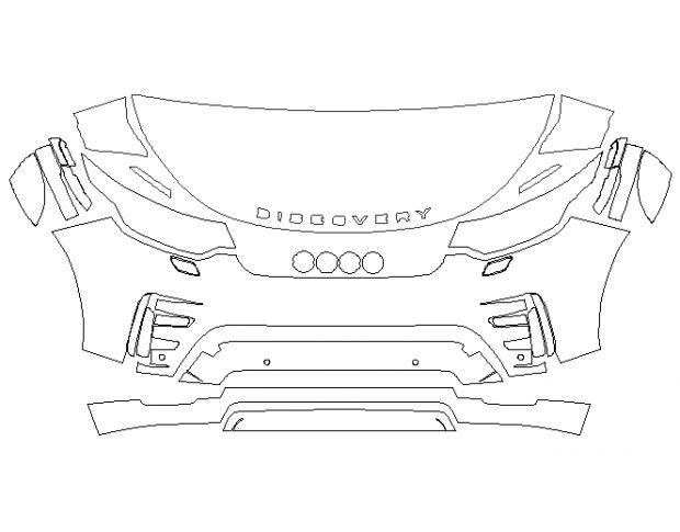 Land Rover Discovery Landmark Edition 2020 Внедорожник Стандартный набор частично Hexis