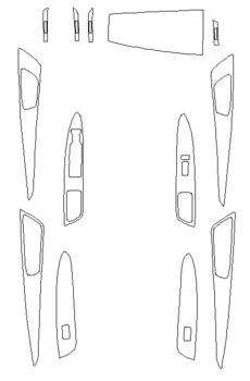 Комплект викрійок для салону HONDA AVANCIER 2017