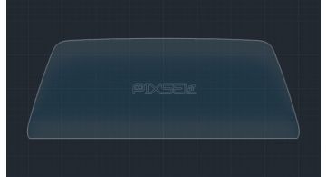 Захисне скло Pixsel на панель приладів VOLKSWAGEN ID.5 - 8.7“ 2022 - (гібридне мат)