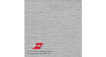 Oracal 975 090 Brushed Premium Structure Cast Silver Gray 1.524 m
