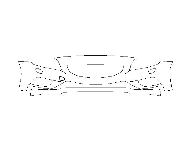 Volvo V60 R-Design 2014 Седан Передній бампер LLumar