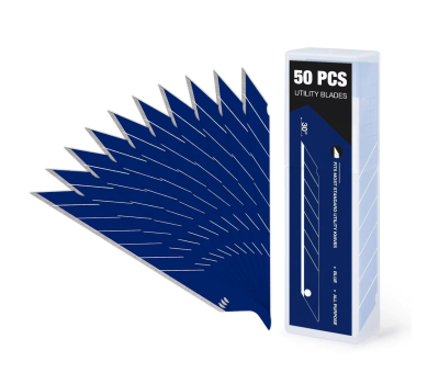 FOSHIO Carbon Steel 30° Blue Blades - Сегментні леза (50 шт.)