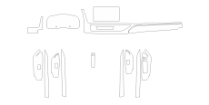 Комплект викрійок для салону TOYOTA HIGHLANDER 2017  /assets/images/items/5510/0329064001656686596.png