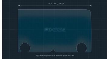 Захисне скло Pixsel на панель приладів LEXUS LM 15.5“ 2023 - (гібридне мат)