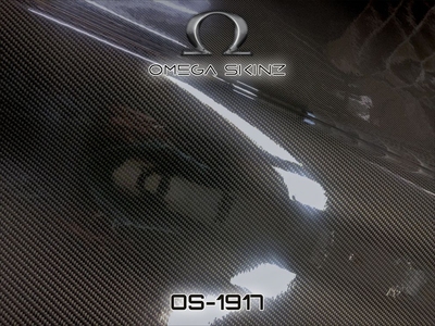 Omega Skinz OS-1917 Elemento-6 - Глянцева чорна карбонова плівка 1.524 m