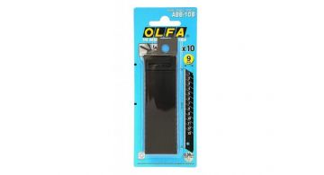 Леза чорні OLFA ABB-10B 9 mm (10 шт./уп.)