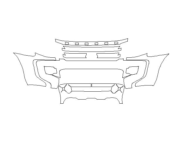 Ford Ranger PX 2012 Позашляховик Передній бампер Hexis
