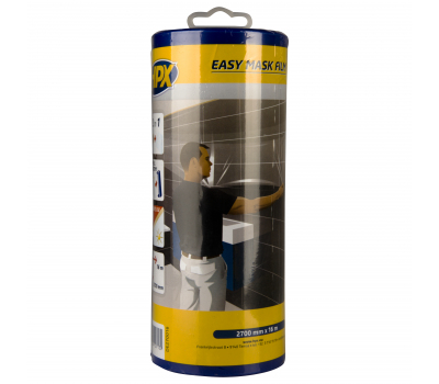 HPX DE270016 Easy mask film crepe paper + dispenser 2700mm x 16m