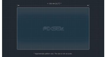 Захисне скло Pixsel на монітор LAND ROVER RANGE ROVER EVOQUE - 7.6“ 2011 - 2015 (гібридне глянець)