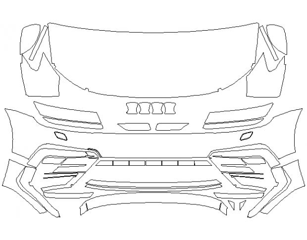 Volkswagen Tiguan R-Line 2016 Внедорожник Стандартный набор частично Hexis