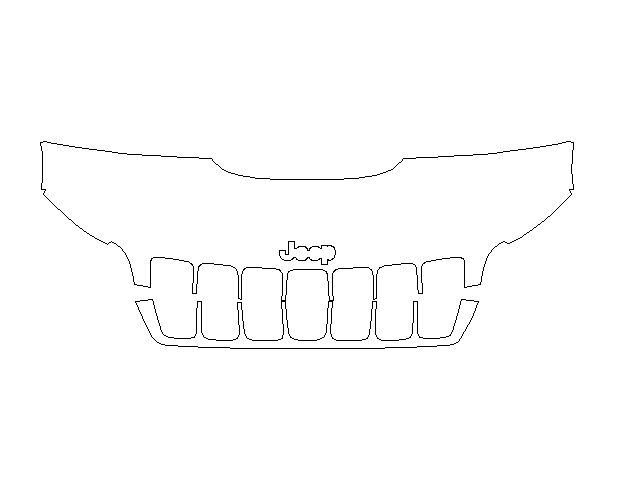 Jeep Cherokee Trailhawk 2019 Внедорожник Капот частично LEGEND