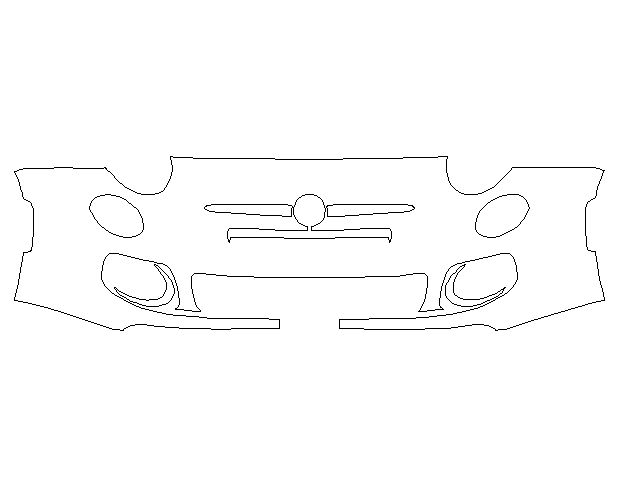 FIAT 500 Sport 2011 Купе Передній бампер LLumar